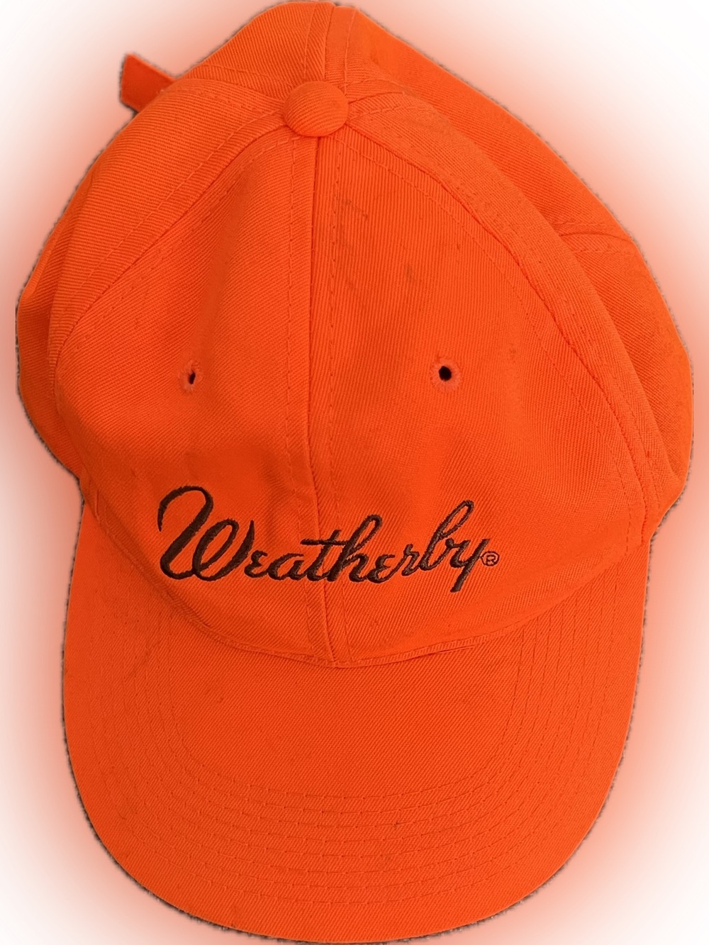 💥 Vintage Neon Orange Embroidered Baseball Outdoor Cap Hunting Hat Adjustable